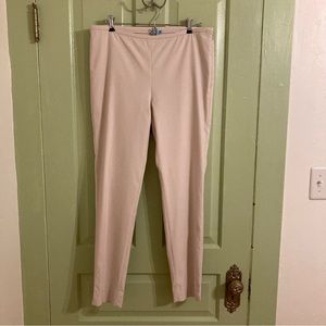 J. McLaughlin Cream Stretch Crop Pants Size 10